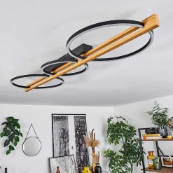 Plafonnier Carcano Led Noir, 3 Lumieres