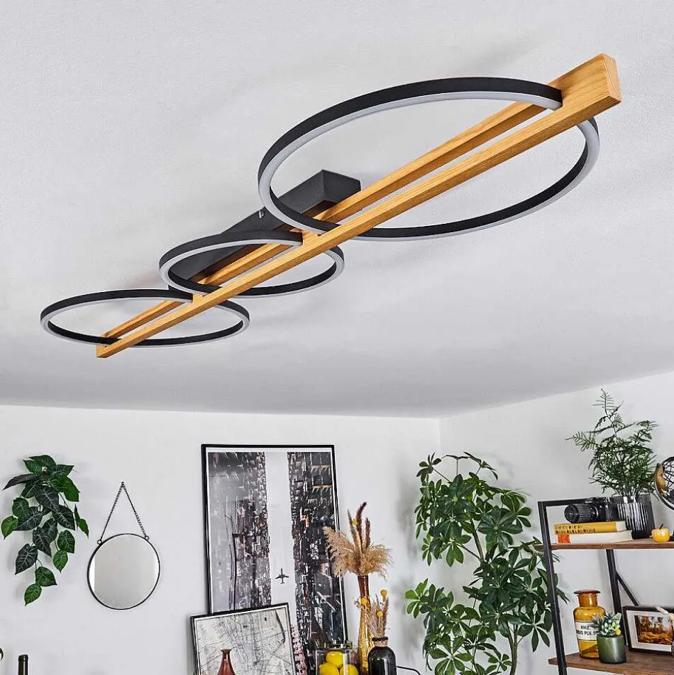 Plafonnier Carcano Led Noir, 3 Lumieres