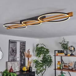 Plafonnier Carcano Led Noir, 3 Lumieres