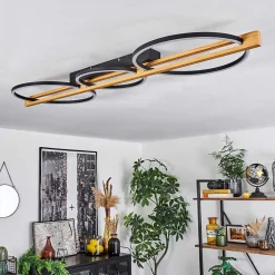 Plafonnier Carcano Led Noir, 3 Lumieres