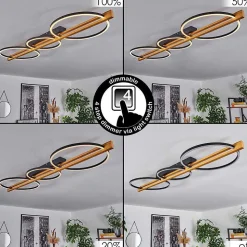 Plafonnier Carcano Led Noir, 3 Lumieres