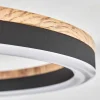 Plafonnier Cascada Led Brun, Couleur Bois, Noir, 1 Lumiere
