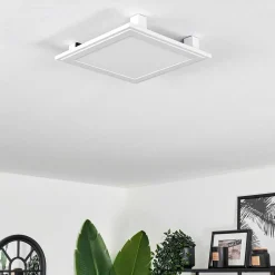 Plafonnier Crum Led Blanc, 1 Lumiere, Telecommandes