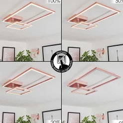 Plafonnier Doyon Led Or, Rose, 1 Lumiere