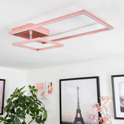 Plafonnier Doyon Led Or, Rose, 1 Lumiere