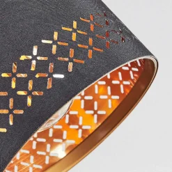 Plafonnier Ecuador Noir, 2 Lumieres