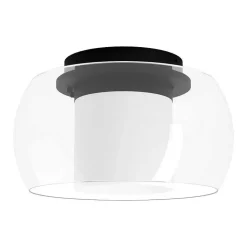 Plafonnier Eglo Briaglia Led Noir, 1 Lumiere, Changeur De Couleurs