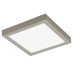 Plafonnier Eglo Fueva-C Led Nickel Mat, 1 Lumiere