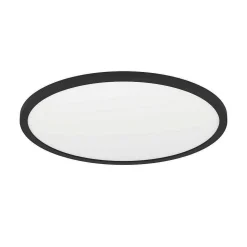 Plafonnier Eglo Rovito-Z Led Noir, 1 Lumiere, Changeur De Couleurs