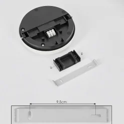 Plafonnier Exterieur Centinela Led Anthracite, Blanc, 1 Lumiere