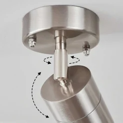 Plafonnier Exterieur Corneda Acier Inoxydable, 1 Lumiere