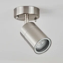 Plafonnier Exterieur Corneda Acier Inoxydable, 1 Lumiere