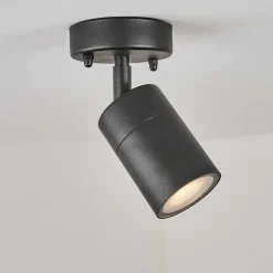 Plafonnier Exterieur Corneda Noir, 1 Lumiere