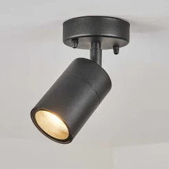 Plafonnier Exterieur Corneda Noir, 1 Lumiere