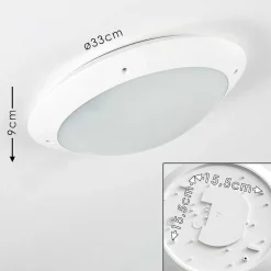 Plafonnier Exterieur Grafton Blanc, 2 Lumieres