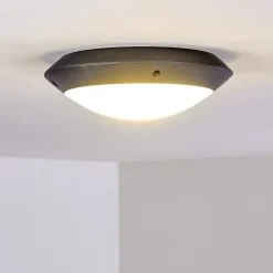 Plafonnier Exterieur Grafton Anthracite, 1 Lumiere