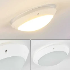 Plafonnier Exterieur Grafton Blanc, 1 Lumiere