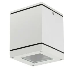 Plafonnier Exterieur Ks Verlichting Sigma Blanc, 1 Lumiere