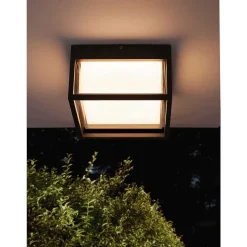 Plafonnier Exterieur Mantra Chamonix Led Gris, 1 Lumiere