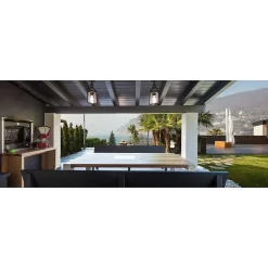 Plafonnier Exterieur Mantra Maya Gris, 1 Lumiere