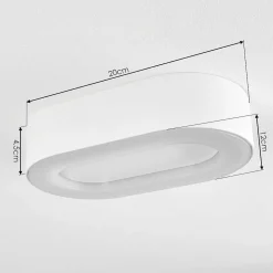 Plafonnier Exterieur Paleroo Led Blanc, 1 Lumiere