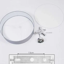 Plafonnier Foggia Chrome, 3 Lumieres