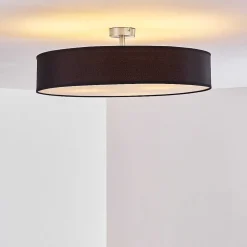 Plafonnier Foggia Nickel Mat, 3 Lumieres