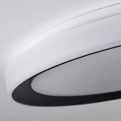 Plafonnier Gladstone Led Noir, Blanc, 1 Lumiere, Telecommandes