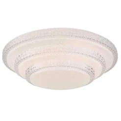 Plafonnier Globo Rita Led Blanc, 1 Lumiere, Telecommandes