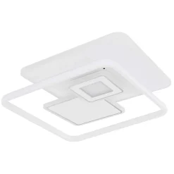 Plafonnier Globo Roderick Led Blanc, 1 Lumiere, Telecommandes