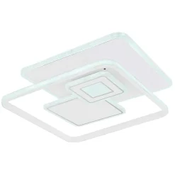 Plafonnier Globo Roderick Led Blanc, 1 Lumiere, Telecommandes