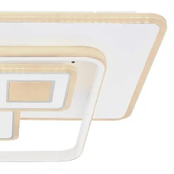 Plafonnier Globo Roderick Led Blanc, 1 Lumiere, Telecommandes