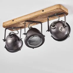 Plafonnier Glostrup Brun, Acier Inoxydable, 3 Lumieres