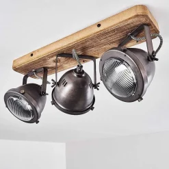 Plafonnier Glostrup Brun, Acier Inoxydable, 3 Lumieres