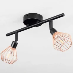 Plafonnier Gronhoj Noir, 2 Lumieres