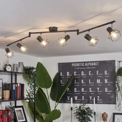 Plafonnier Gullspang Anthracite, 6 Lumieres