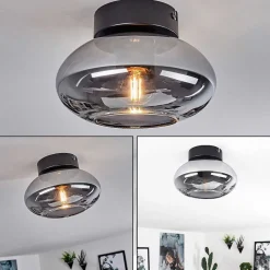 Plafonnier Haikala Noir, 1 Lumiere