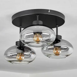 Plafonnier Haikala Noir, 3 Lumieres