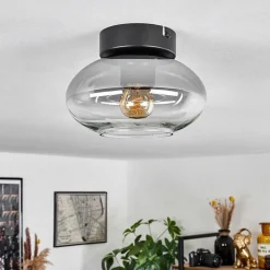 Plafonnier Haikala Noir, 1 Lumiere