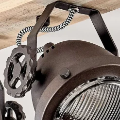 Plafonnier Herford Bois Clair, 2 Lumieres