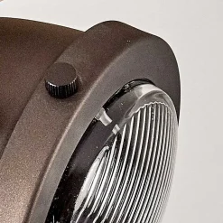 Plafonnier Herford Brun, Bois Clair, Noir, 1 Lumiere