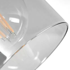 Plafonnier Hunouri Noir, 2 Lumieres