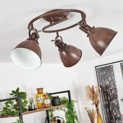 Plafonnier Koppom Rouille, 3 Lumieres