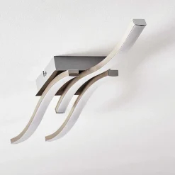 Plafonnier Letala Led Chrome, Nickel Mat, 3 Lumieres