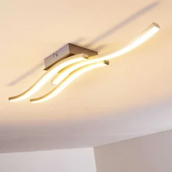 Plafonnier Letala Led Chrome, Nickel Mat, 3 Lumieres