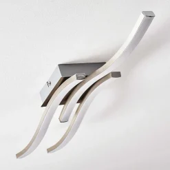 Plafonnier Letala Led Chrome, Nickel Mat, 3 Lumieres