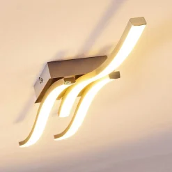 Plafonnier Letala Led Chrome, Nickel Mat, 3 Lumieres