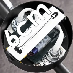 Plafonnier Lexington Chrome, Noir, 4 Lumieres