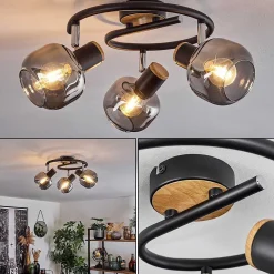 Plafonnier Lexington Noir, 3 Lumieres