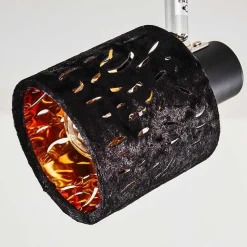 Plafonnier Liared Noir, 4 Lumieres